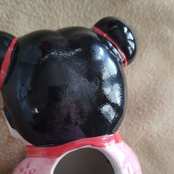 Chinese Lucky Girl Vintage Ceramic Planter Vase - Picture 6 of 7